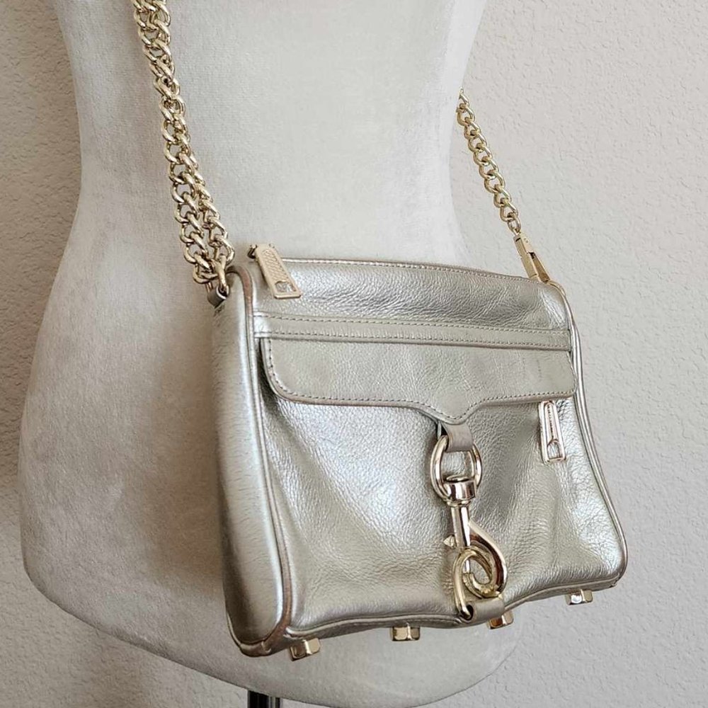 Rebecca Minkoff Gold Mini M.A.C. Crossbody Bag